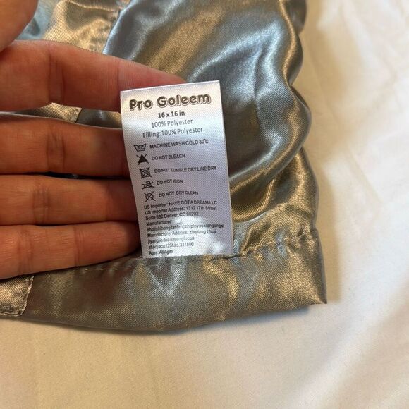 Pro Goleem elephant lovey lovie security blanket satin edge gray 16x16 baby snug - Picture 3 of 4